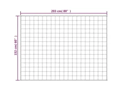 vidaXL Gewichtsdecke Grau 152x203 cm 11 kg Stoff Modell 1