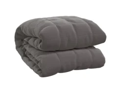 vidaXL Gewichtsdecke Grau 220x260 cm 15 kg Stoff