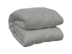 vidaXL Gewichtsdecke Grau 155x220 cm 7 kg Stoff