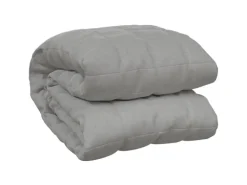 vidaXL Gewichtsdecke Grau 120x180 cm 5 kg Stoff