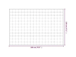 vidaXL Gewichtsdecke Grau 120x180 cm 5 kg Stoff