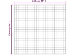 vidaXL Gewichtsdecke Hellcreme 220x240 cm 11 kg Stoff Modell 1