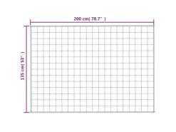 vidaXL Gewichtsdecke Hellcreme 135x200 cm 6 kg Stoff Modell 1