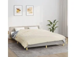 vidaXL Gewichtsdecke Hellcreme 200x200 cm 9 kg Stoff Modell 1