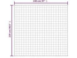 vidaXL Gewichtsdecke Hellcreme 220x240 cm 11 kg Stoff