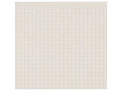 vidaXL Gewichtsdecke Hellcreme 220x240 cm 11 kg Stoff