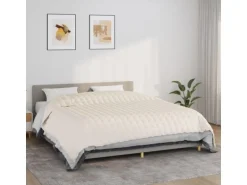 vidaXL Gewichtsdecke Hellcreme 220x260 cm 11 kg Stoff