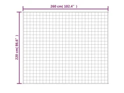 vidaXL Gewichtsdecke Hellcreme 220x260 cm 11 kg Stoff
