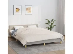 vidaXL Gewichtsdecke Hellcreme 200x230 cm 13 kg Stoff