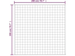 vidaXL Gewichtsdecke Hellcreme 200x200 cm 13 kg Stoff