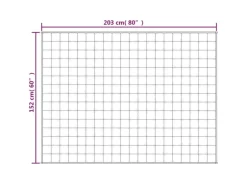 vidaXL Gewichtsdecke Hellcreme 152x203 cm 7 kg Stoff Modell 1