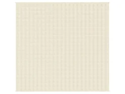 vidaXL Gewichtsdecke Hellcreme 220x240 cm 15 kg Stoff Modell 1