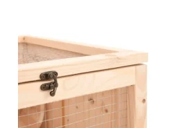 vidaXL Hamsterkäfig 81x40x60 cm Massivholz Tanne