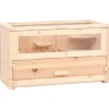 vidaXL Hamsterkäfig 60x30x35 cm Massivholz Tanne