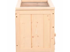 vidaXL Hamsterkäfig 60x30x35 cm Massivholz Tanne