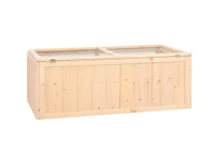 vidaXL Hamsterkäfig 104x52x38 cm Massivholz Tanne
