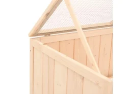 vidaXL Hamsterkäfig 104x52x38 cm Massivholz Tanne