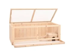 vidaXL Hamsterkäfig 104x52x38 cm Massivholz Tanne
