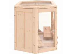 vidaXL Hamsterkäfig 80x40x43 cm Massivholz Tanne