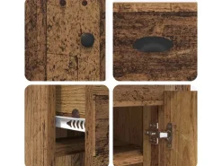 vidaXL Highboard Altholz 70 x 35,5 x 67,5 cm Holzwerkstoff 881417