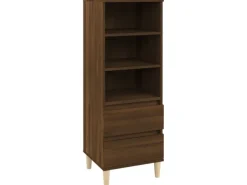 vidaXL Highboard Braun Eichen-Optik 40x36x110 cm Holzwerkstoff 821243