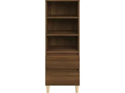 vidaXL Highboard Braun Eichen-Optik 40x36x110 cm Holzwerkstoff 821243