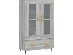 vidaXL Highboard Grau Sonoma 69,5x31x115 cm Holzwerkstoff 828282