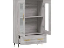 vidaXL Highboard Grau Sonoma 69,5x31x115 cm Holzwerkstoff 828282