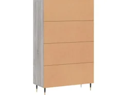 vidaXL Highboard Grau Sonoma 69,5x31x115 cm Holzwerkstoff 828282