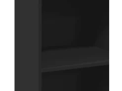 vidaXL Highboard Schwarz 50x41x124 cm Holzwerkstoff 846398