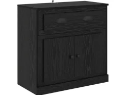 vidaXL Highboard Schwarz Eichen-Optik 70 x 35,5 x 67,5 cm 881419