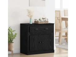 vidaXL Highboard Schwarz Eichen-Optik 70 x 35,5 x 67,5 cm 881419
