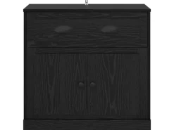 vidaXL Highboard Schwarz Eichen-Optik 70 x 35,5 x 67,5 cm 881419