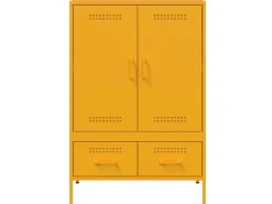 vidaXL Highboard Senfgelb 68x39x101,5 cm Stahl 843111