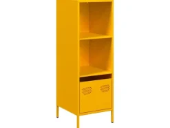 vidaXL Highboard Senfgelb 35x39x103,5 cm Stahl 851379