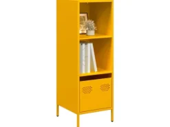 vidaXL Highboard Senfgelb 35x39x103,5 cm Stahl 851379