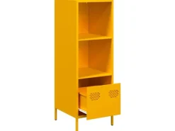 vidaXL Highboard Senfgelb 35x39x103,5 cm Stahl 851379