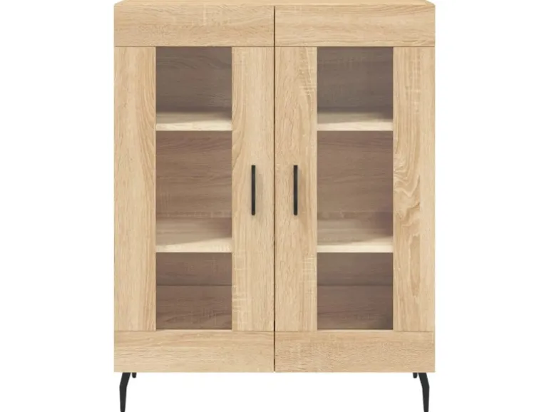 vidaXL Highboard Sonoma-Eiche 69,5x34x180 cm Holzwerkstoff 3195750