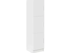 vidaXL Highboard Weiß 31,5 x 32 x 124 cm Holzwerkstoff 869346