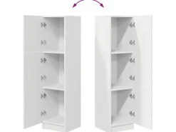 vidaXL Highboard Weiß 31,5 x 32 x 124 cm Holzwerkstoff 869346