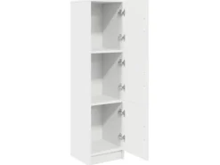 vidaXL Highboard Weiß 31,5 x 32 x 124 cm Holzwerkstoff 869346