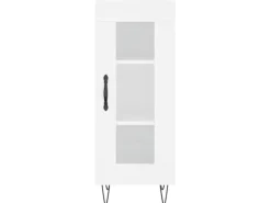 vidaXL Highboard Weiß 34,5x34x180 cm Holzwerkstoff 3199073
