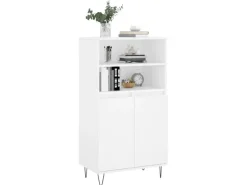 vidaXL Highboard Weiß 60x36x110 cm Holzwerkstoff 831484