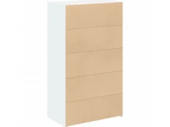 vidaXL Highboard Weiß 70x41x124 cm Holzwerkstoff 846404