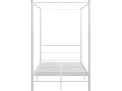 vidaXL Himmelbett Weiß Metall 120x200 cm651108