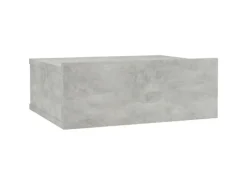 vidaXL Hängender Nachttisch Betongrau 40x30x15 cm Holzwerkstoff