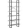 vidaXL Hochschrank Grau Sonoma 100x30x210 cm Holzwerkstoff
