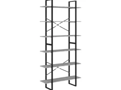 vidaXL Hochschrank Grau Sonoma 100x30x210 cm Holzwerkstoff