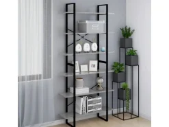 vidaXL Hochschrank Grau Sonoma 100x30x210 cm Holzwerkstoff