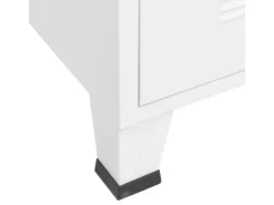 vidaXL Industrial Kommode mit Schubladen Weiß 78x40x93 cm Metall